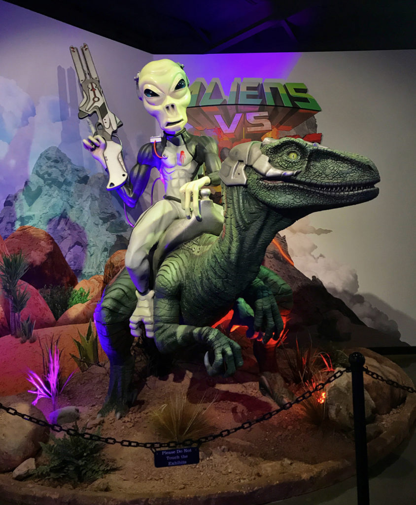 No comment - aliens and dinos at the thing museun